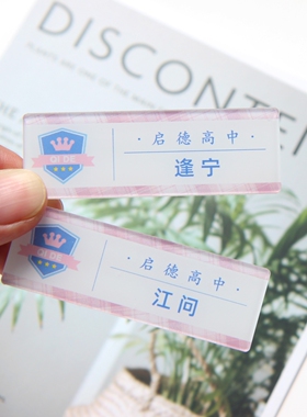 原耽风小说胸针校徽名札别针