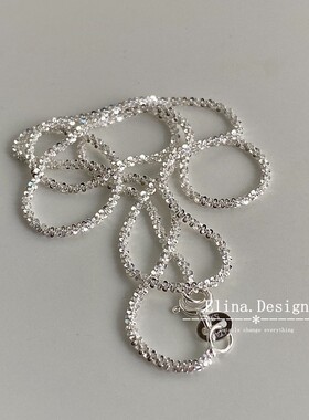 意大利小众闪光锁骨链