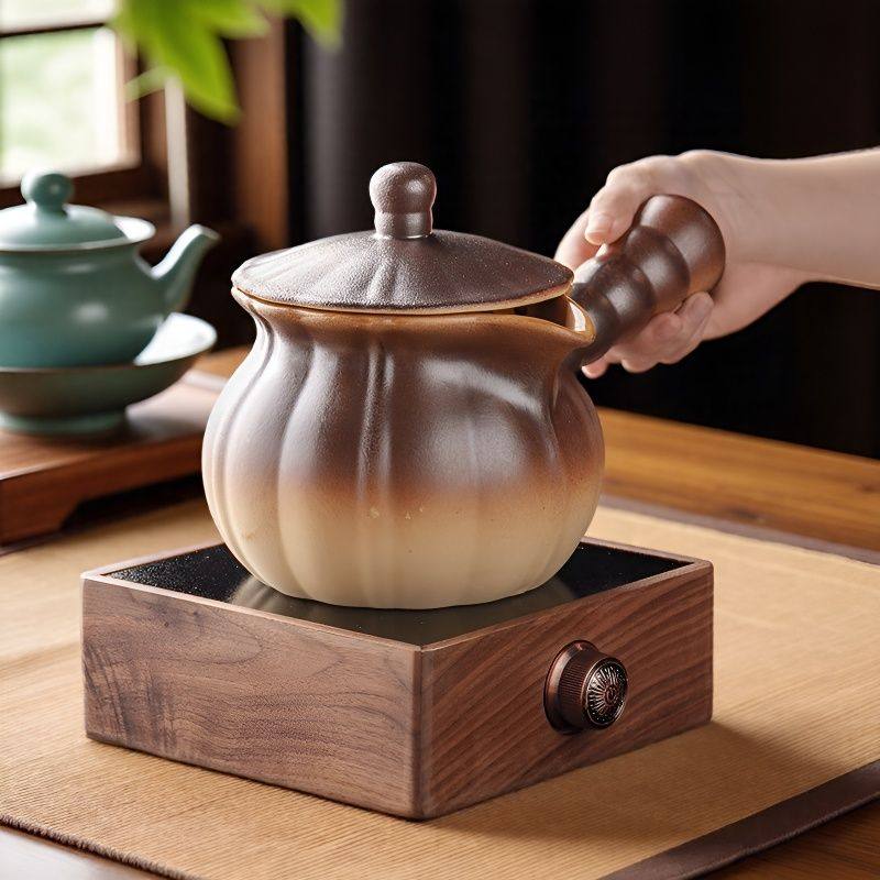 围炉煮茶壶可干烧带盖罐罐壶明火耐热陶罐烤茶煮奶茶罐炖梨花茶罐,淘宝优惠券,粉丝福利购,淘宝优惠卷