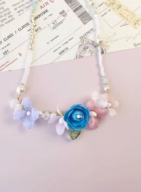 HanaGuitar花朵项链小众设计