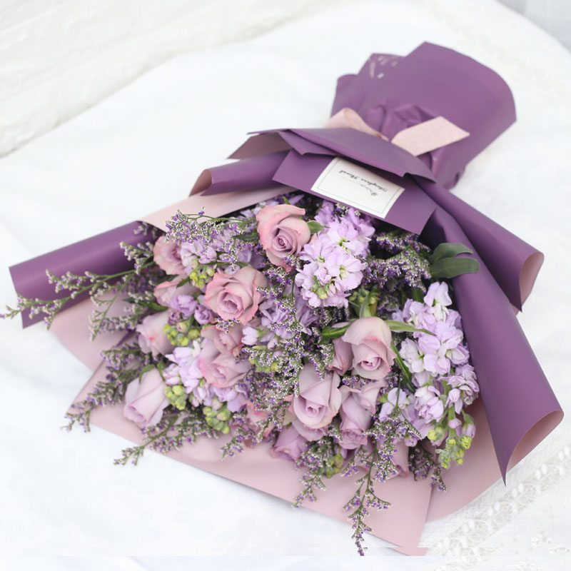 香港澳门台湾台北同城订花鲜花速递元宵节情人节生日礼物混搭花束