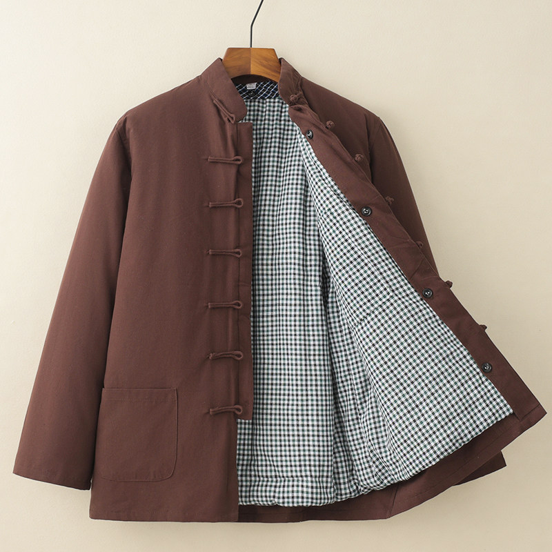 冬季唐装男中老年加厚保暖纯棉老粗布可拆卸棉花棉袄盘扣棉衣棉服,淘宝优惠券,粉丝福利购,淘宝优惠卷