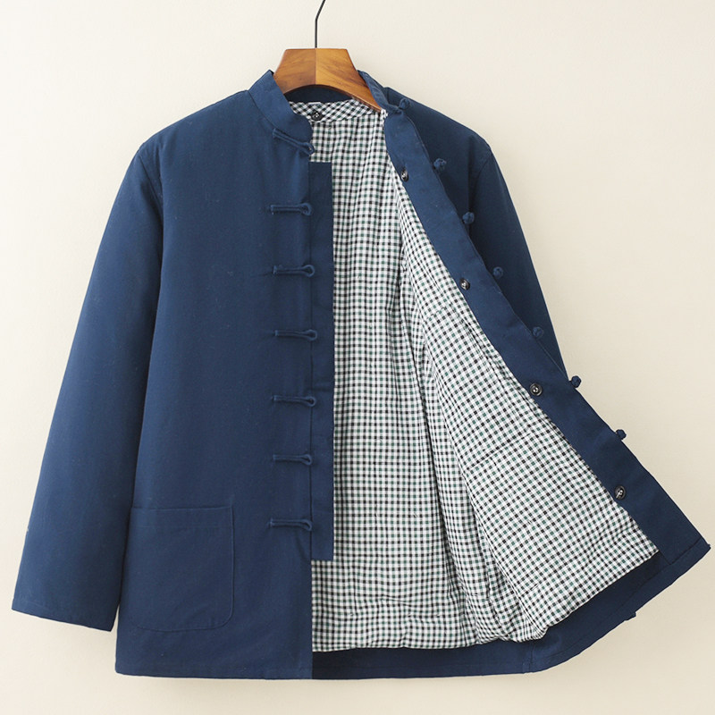 冬季唐装男中老年加厚保暖纯棉老粗布可拆卸棉花棉袄盘扣棉衣棉服,淘宝优惠券,粉丝福利购,淘宝优惠卷