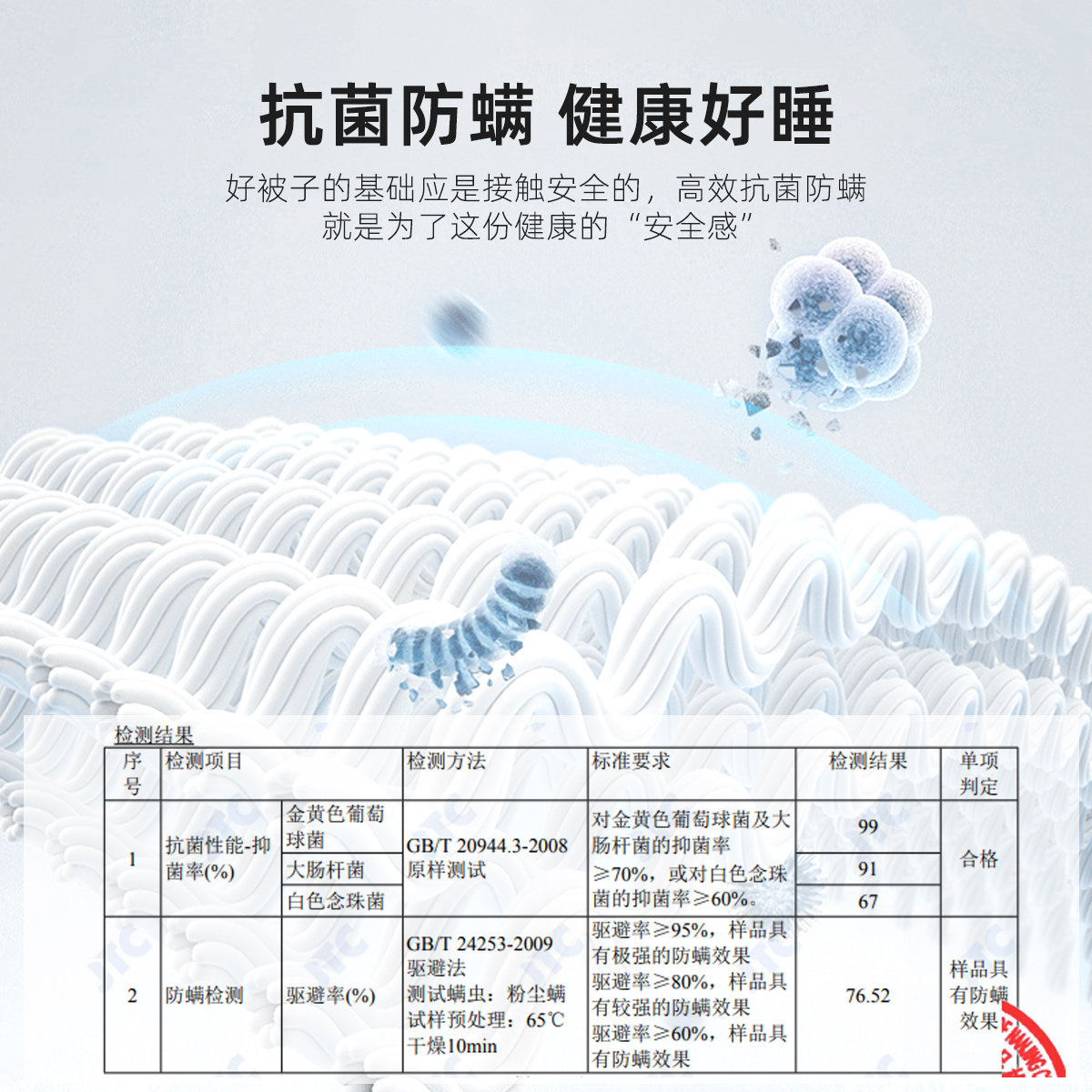 水星家纺正品澳洲羊毛冬被子8斤加厚保御寒抗菌春秋单双人盖被芯-图2