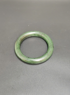 古玩古董收藏天然和田玉碧玉袈裟环文玩饰品旧货老货