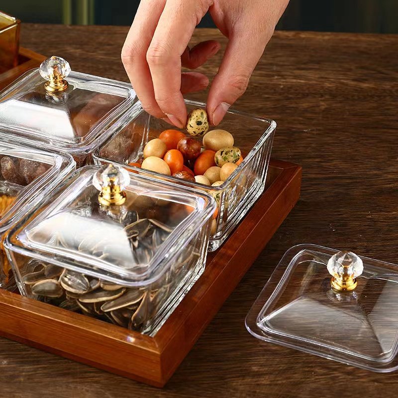 创意透明塑料盖子分格果盘专用防尘盖方形小吃碟糖果收纳盒盖子,淘宝优惠券,粉丝福利购,淘宝优惠卷