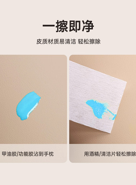 致美艺新款可折叠U型蝴蝶手枕带手机支架柔软斜面皮质美甲手枕