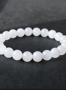 仿和田玉手链和田玉圆珠串珠手链男女款圆珠玉石手链