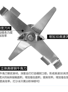 祈和KS-10000B 奶茶店碎冰机搅拌果汁料理机静音冰沙商用沙冰机