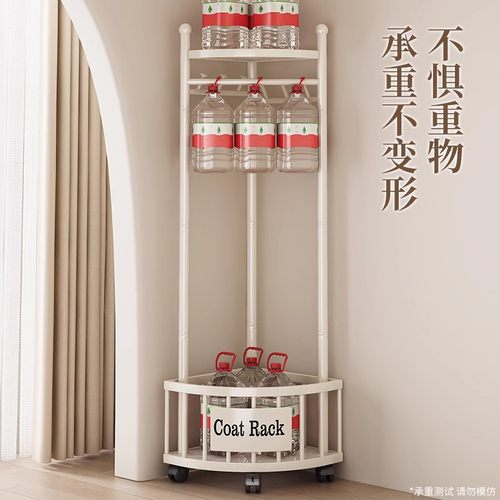 转角衣帽架落地卧室床边2025新款家用轻奢入户门玄关拐角晾挂衣架 - 图3