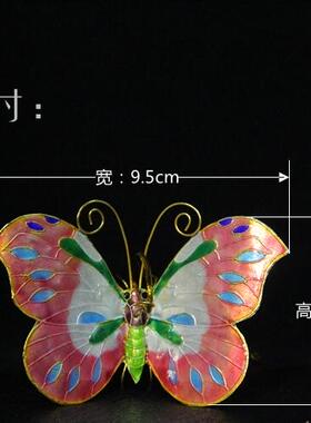 北京景泰蓝老货掐丝蝴蝶鱼挂件