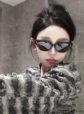 三角猫眼高级感ins网红太阳镜