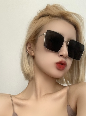 金属大方框御姐风气质款眼镜