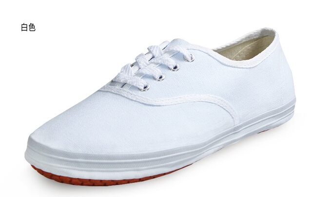 Double Star Canvas Shoes ເກີບກິລາເກີບສີຂາວເກີບສຸດທິສົ່ງຟຣີ