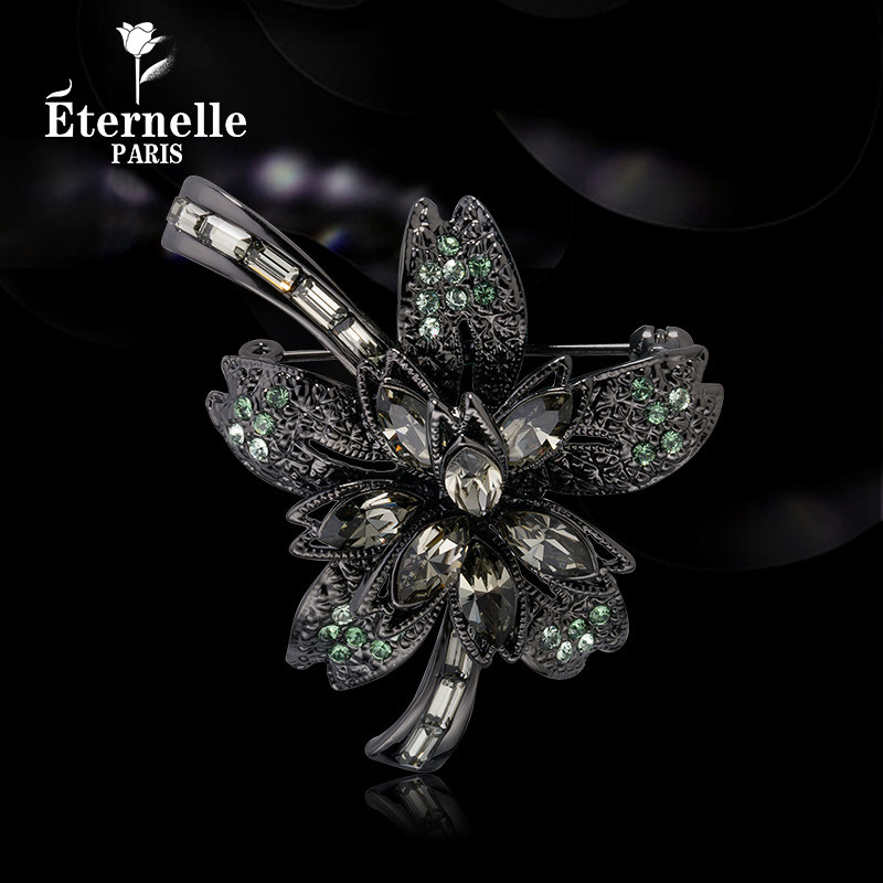 法国eternelle欧美风时尚胸针女配饰 个性秋冬外套别针丝巾扣胸花