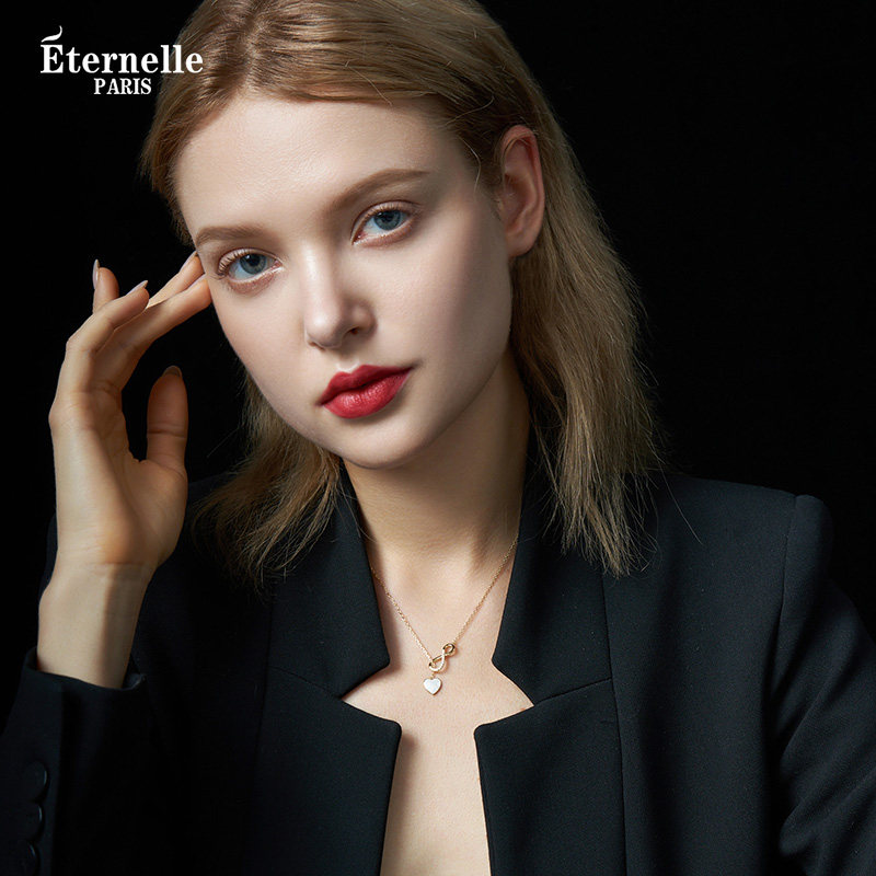 法国eternelle高级感纯银女锁骨链 Eternelle项链