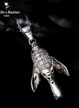 eternelle法国氧化锆挂坠短项链