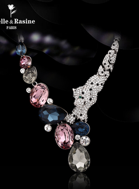 eternelle水晶新娘结婚项链耳环