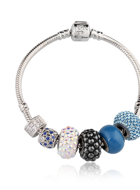 法国Eternelle奥地利水晶手链 潘多风格手环diy串珠手镯生日礼物