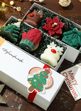 圣诞香薰蜡烛伴手礼礼盒套装氛围感家居手工香氛摆件圣诞节礼物