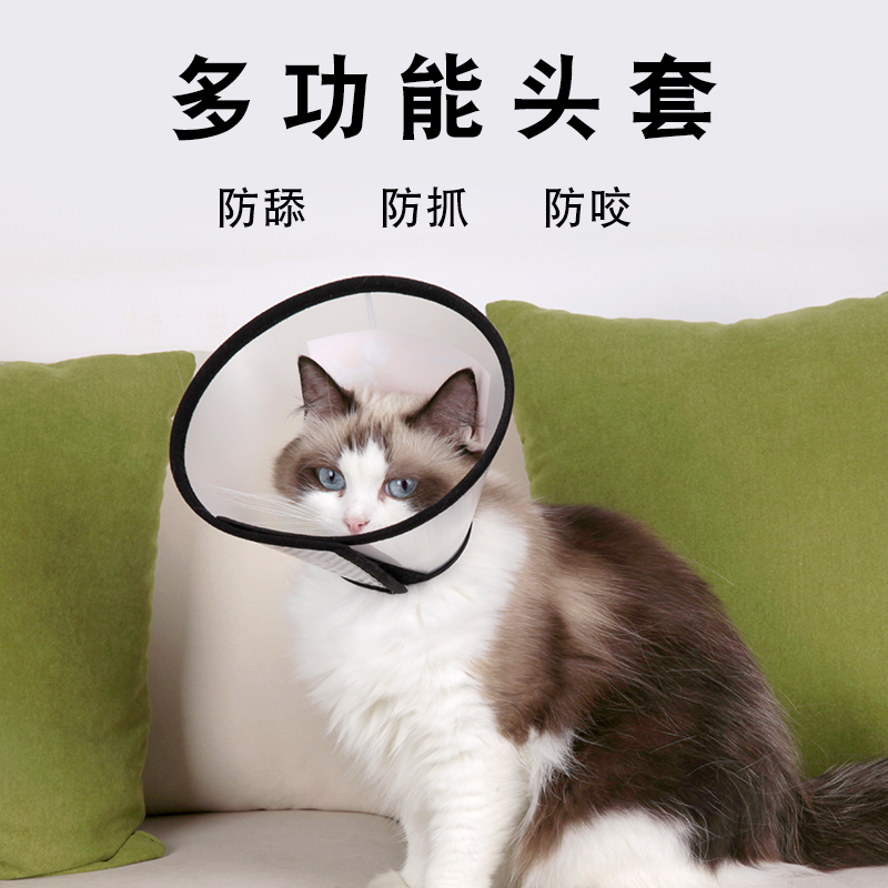 伊丽莎白圈狗狗猫咪项圈脖套防舔防咬圈宠物头套耻辱圈猫狗日用品