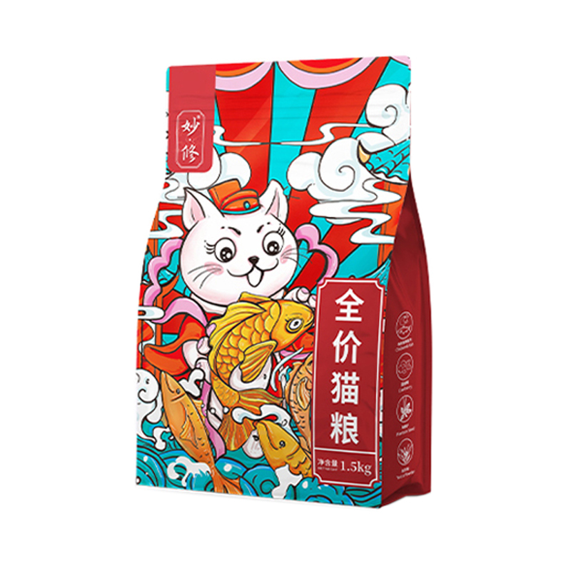 妙修猫粮成猫幼猫无谷天然美英短蓝猫布偶橘猫干粮美毛全阶段通用 - 图3