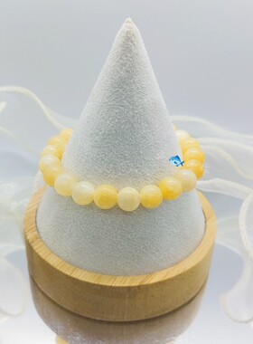 天然玉石女手链绿色花青玉清新粉