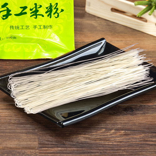 五丰手工米粉400g袋装江西米粉过桥米线炒粉拌粉丝螺丝粉桂林米粉 - 图0