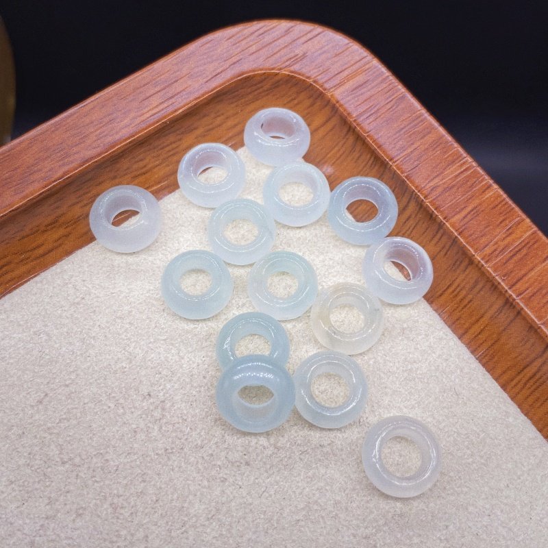 翡翠巴山翠玉小玉环圆圈大孔珠DIY手工编织手链玉石饰品配饰配件,淘宝优惠券,粉丝福利购,淘宝优惠卷