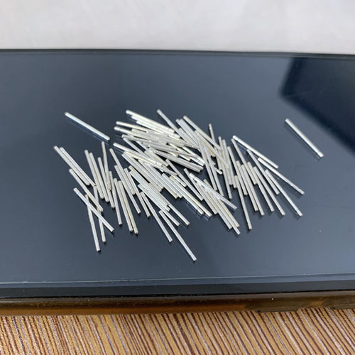 S999足银耳针防过敏耳钉新打耳洞养耳朵纯银耳棒女防闭塞耳棍耳饰 - 图1