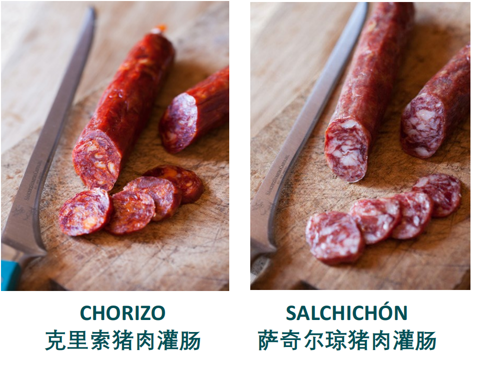 西班牙萨拉米香肠100%橡果饲养伊比利亚黑猪萨尔齐琼克里索salami-图0