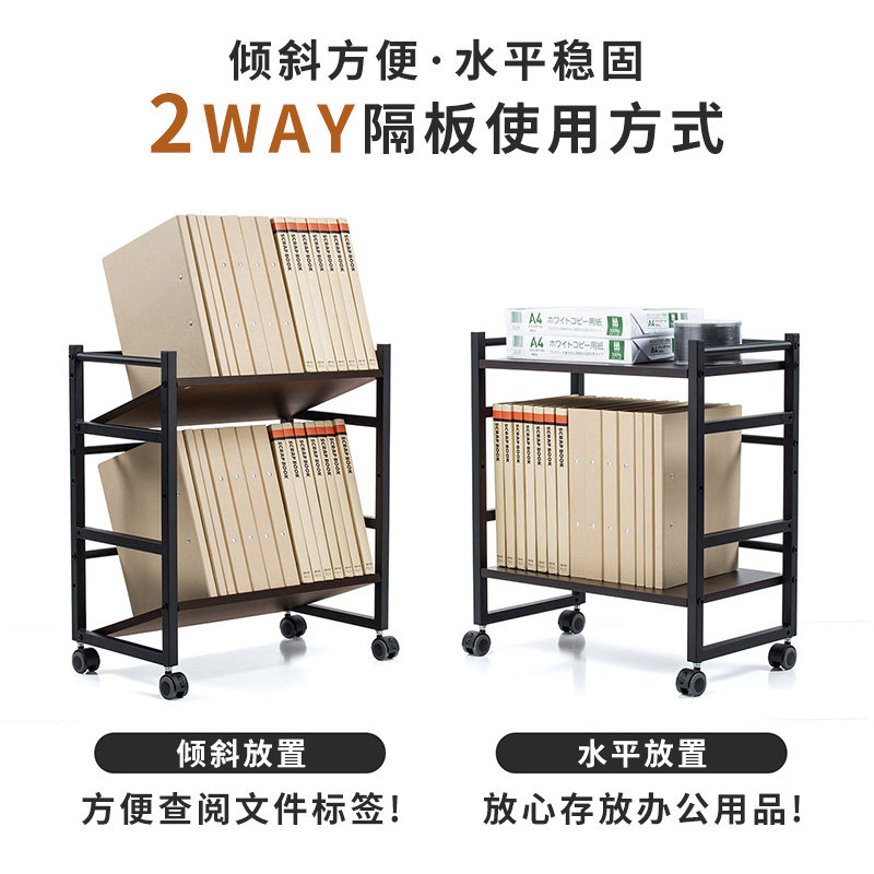 日本SANWA移动置物收纳架多层打印复印机主机箱落地支架钢架小户型办公家用小推车储物架神器简易带轮多功能,淘宝优惠券,粉丝福利购,淘宝优惠卷