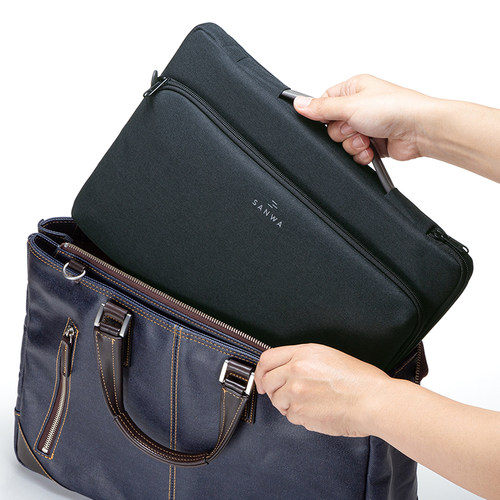 日本SANWA电脑包内胆包适用苹果macbook华为matebook14笔记本xpro联想小新air13寸12女ins风华硕d15保护套 - 图1