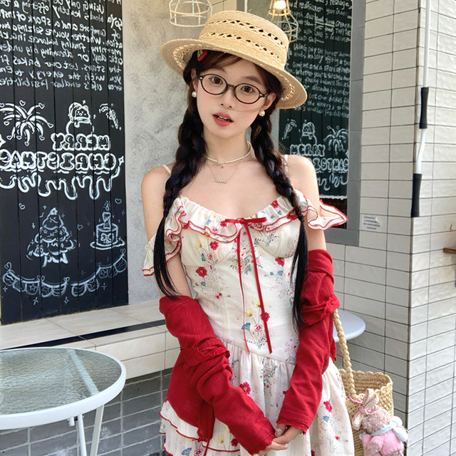 acaine-sweet-dream-rose-two-wear-strap-suspender-skirt-skirt-two-piece