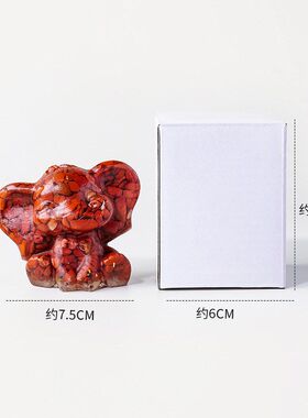 树脂装饰品公仔面办公桌天然水晶
