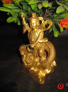 哪吒三太子像纯铜三坛海会