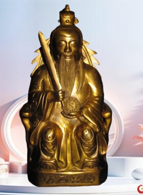 太乙救苦天尊真人纯铜佛像