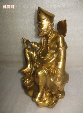 降龙罗汉神像风水纯铜工艺品包邮