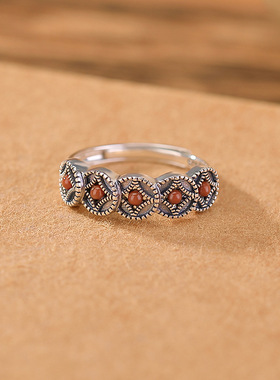 本月新品限时优惠南红玛瑙戒指