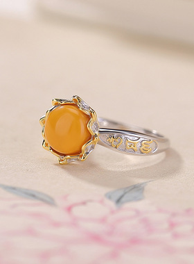 本月新品限时优惠花苞圆形戒指