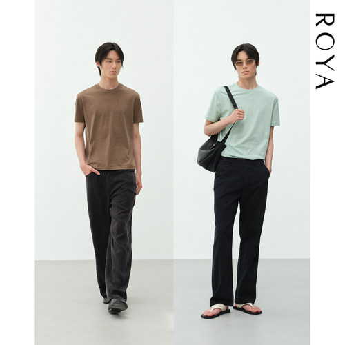 ROYA丨STYLEM/瀧定大阪天竺棉短袖 夏季新品清爽冷感 - 图1