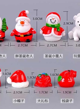 微景观生态瓶摄影圣诞老人小摆件