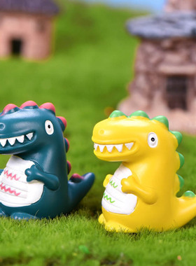 微景观花盆造景小摆件创意摄影手工小饰品小动物32mm树脂恐龙玩具