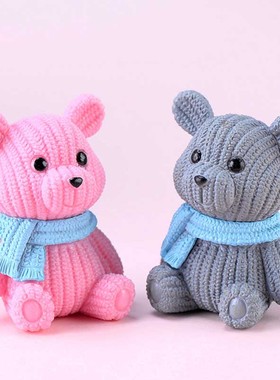 小熊微景观手工可爱风摄影小动物