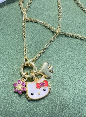坚持品质 贝母猫咪 项链 耳钉 适合可可爱爱的我们的百搭首饰