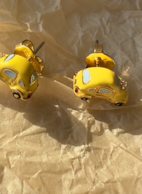 外贸单 高品质小众ins风新款小雏菊小汽车项链 手链套装