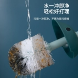 Туалетная щетка дома без мертвых концов Чистые туалеты, вымойте туалетные щетки для приседа для туалетной очистки, туалетный артефакт черный технологии