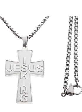 Kanye west jesus is king NECKLACE 侃爷 嘻哈个性情侣吊坠项链