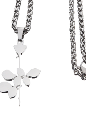 欧美男女嘻哈情侣吊坠项链