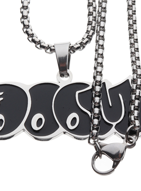 MF Doom Mm Black necklace欧美潮牌男女嘻哈个性情侣吊坠项链